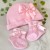 Newborn girl pink beanie hat and socks gift set