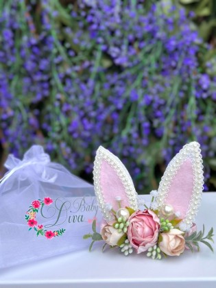 Easter Bunny Headband with Rabbit Ears