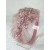 Dusty Pink Feather and Lace Headband