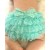 Baby frilly pants and hat set aqua mint