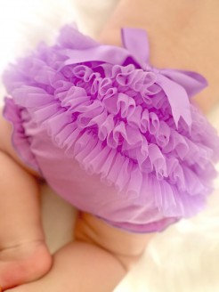 Baby Girl Frilly Pants Lavender