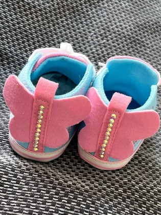 Baby girl bling shoes with crystals Butterfly