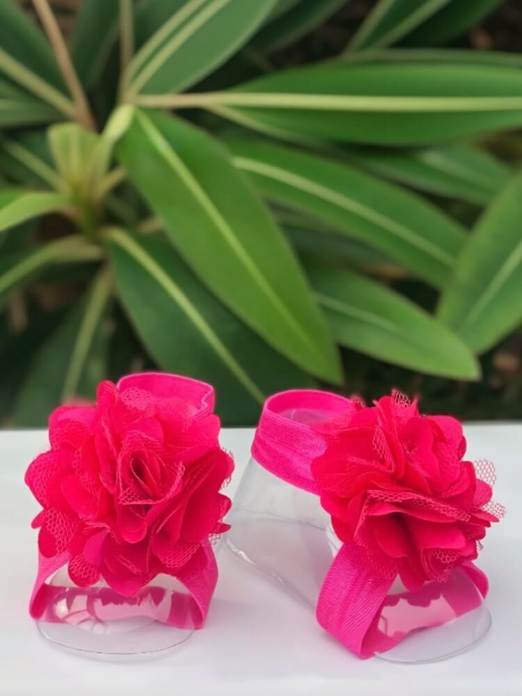 Barefoot Sandals For Babies Hot Pink