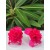 Baby barefoot sandals hot pink satin tulle flower