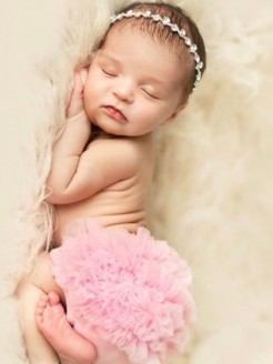 Baby Girl Ruffle Bloomer Baby Pink
