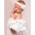 Baby Girl Christening Satin Frilly Pants White