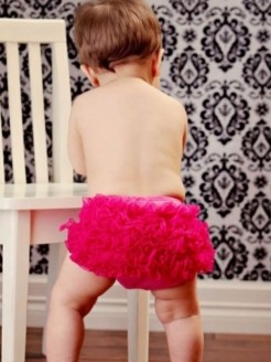 Baby Nappy Cover Bloomer Pants Fuchsia