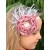 Baby girl headband Dusty pink rhinestone flower