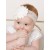 White flower on soft wide lace baby headband