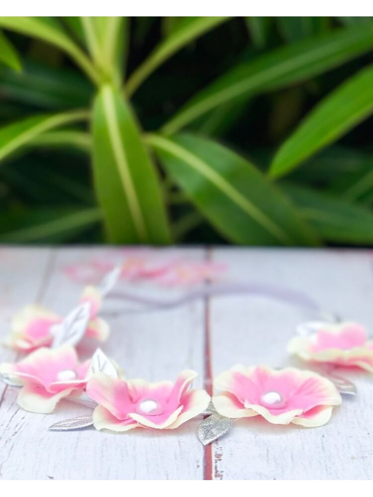 Flower Crown Headband Vintage Pink Flowers