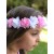 Flower Girl Crown Headband White and Pink