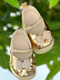Gold Princess Shoes for Baby Girl