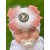 Newborn hospital hat dusky pink velvet bow