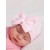 Newborn girl hat for hospital with Pink Bow