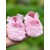 Baby girl christening shoes pink rosette