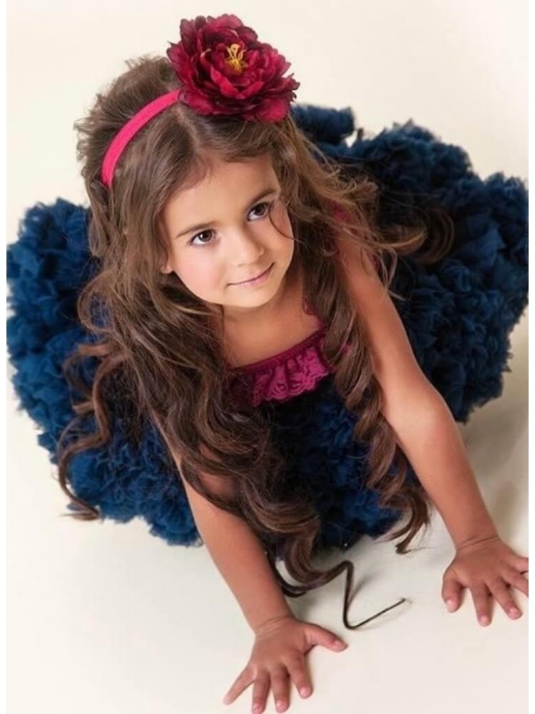 Baby girl party pettiskirt tutu Navy blue