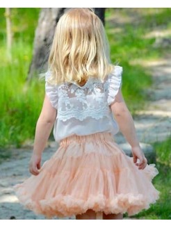 Baby Girl Birthday Tutu Skirt Peach