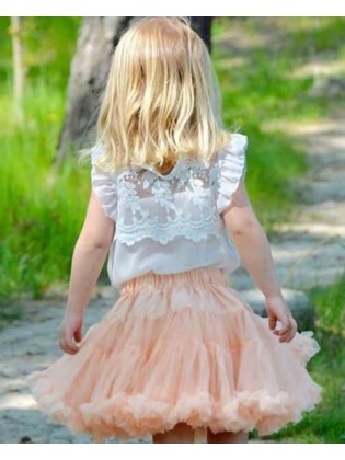 Baby Girl Birthday Tutu Skirt Peach