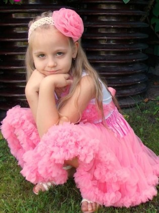 Baby Girl Birthday Skirt Tutu Coral Pink