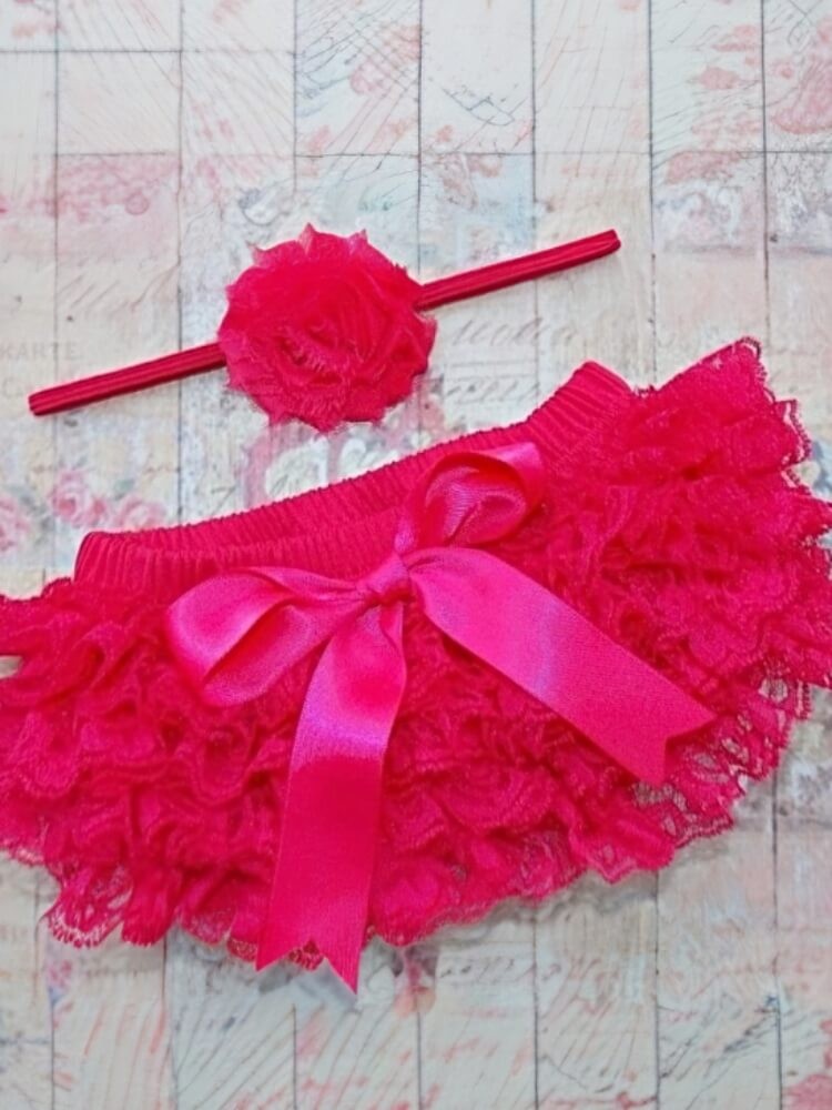 Baby Girl Ruffle Tutu Bloomer Watermelon