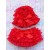 Baby Frilly Pants with Hat Set Red