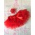 Newborn baby girl red tutu frilly pants with headband