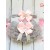 Baby frilly pants silver and pink bow