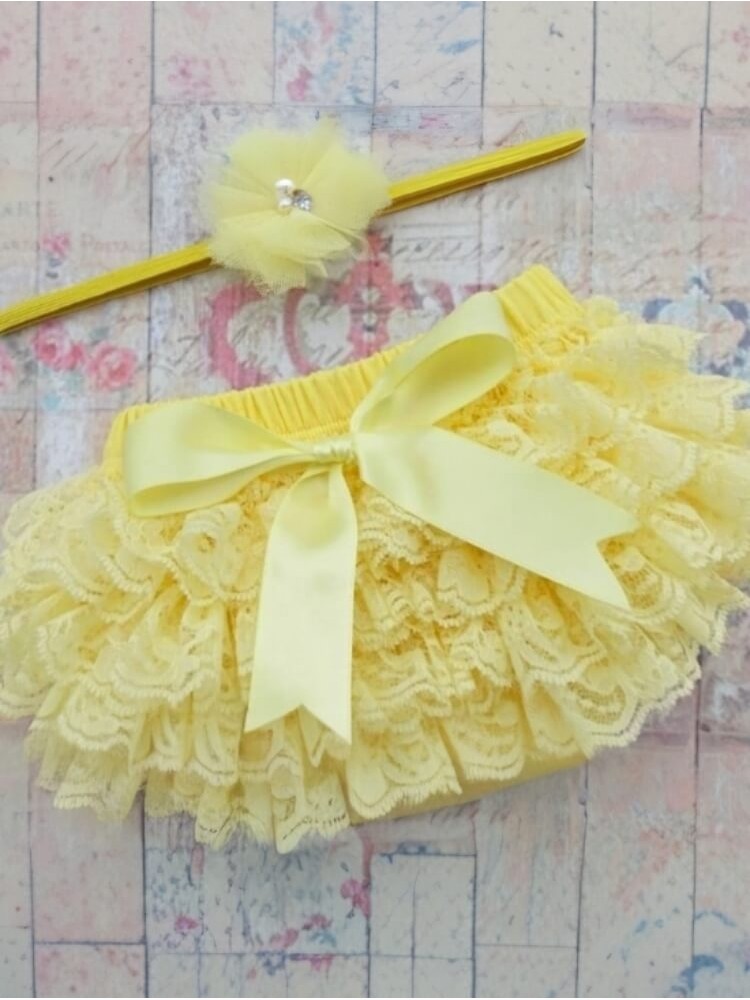 Baby Girl Tutu Bloomer Yellow