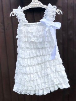 Baby Christening Dress Ivory White Lace