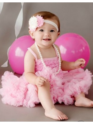 Baby Girl Pink Rosette Dress