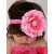 Baby Headband Hot Pink Rhinestone Flower