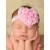 Baby Headband Big Pink Rosette Heart