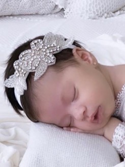 Baby Girl Exclusive Headband Rhinestone Applique