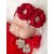 Exclusive Baby Girl Headband Red Flowers