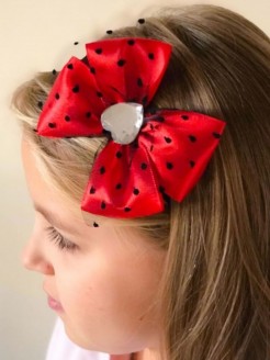 Exclusive Baby Girl Headband Red Flowers
