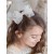 Ivory Organza Bow Headband with Pearls