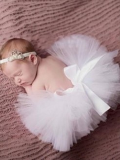 Baby Girl White Tutu Tulle Skirt