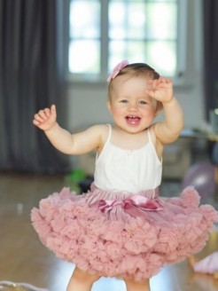 Baby Girl Tutu Skirt Dusty Pink