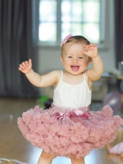 Baby Girl Petti Skirt Tutu Dusty Pink
