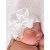 Newborn Hospital Hat White Boutique Bow