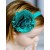 Baby Headband Emerald Green Satin Tulle Flower