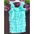 Baby Girl Lace Top Aqua Mint Ruffles