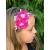 Exclusive Baby Girl Headband Fuchsia Flowers