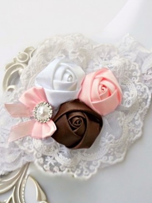 Handmade Baby Headband Multicolor Vintage Roses