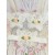 Baby Barefoot Sandals White Butterfly with Peach Rose