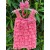 Baby girl ruffled romper set coral pink