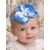 Blue Orchid Baby Headband