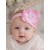 baby girl headband pink orchid flower