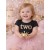 Baby girl black cotton birthday top