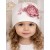 Handmade Girl’s Cotton Beanie Hat with Dusty Pink